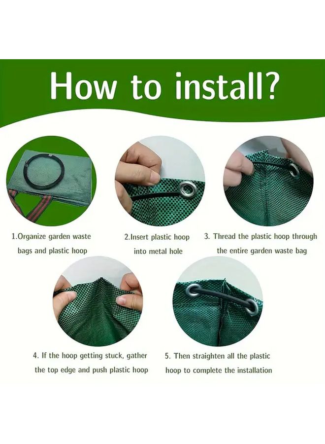4 Pack 31 7 Gal Heavy Duty Garden Garbage Bags For Home And Outdoor - Image 2